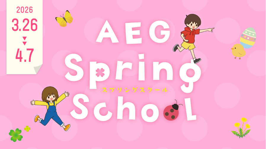 AEG Spring School, 2026 3/26~4/7